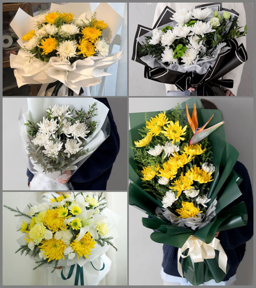 山东莱芜莱城区高庄街道邵家庄村白事花束代送